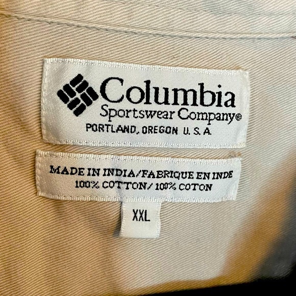 Columbia Navy Red Brown Plaid Long Sleeve Button Up Shirt‎ Size XXL - Picture 4 of 6